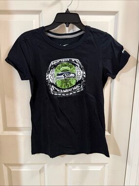 Nike Black 2013 World Champions Seattle Seahawks Graphic Tee